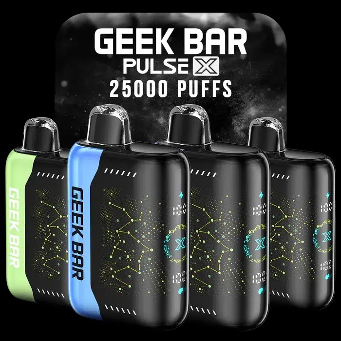 【25000 抽·星空旗艦】GEEK BAR Pulse X 首創 3D 弧面工藝美學、握感細膩不沾指紋 50mg 強效尼古丁鹽 極致爆發力 台灣現貨 特惠購買5贈1:圖片 3