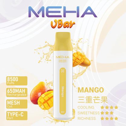 【MEHA VBar 魅嗨】小白條 8500 搭載 650mAh 澎湃動力核心 3% 醇熟配方確保每一口皆是絲滑入肺 老煙友激推的性能神機 台灣現貨:圖片 6